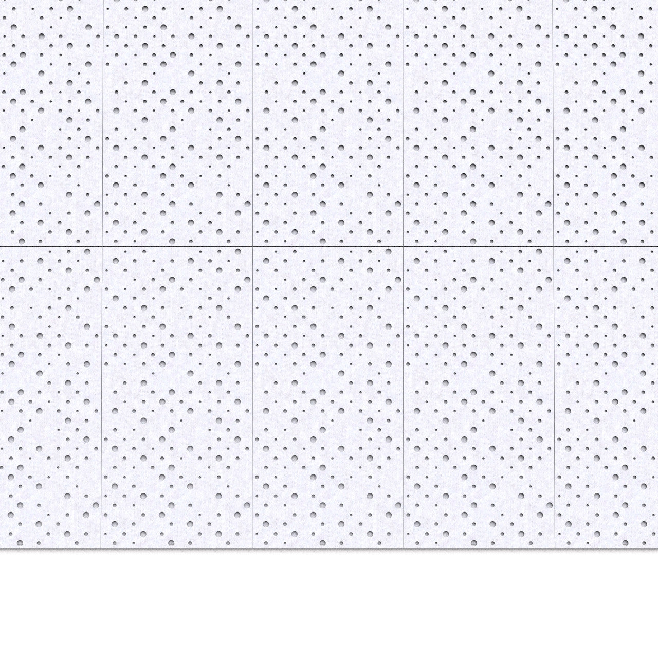100% Recycled PET Felt ''Points'' Acoustic Panel Frost | Plastock