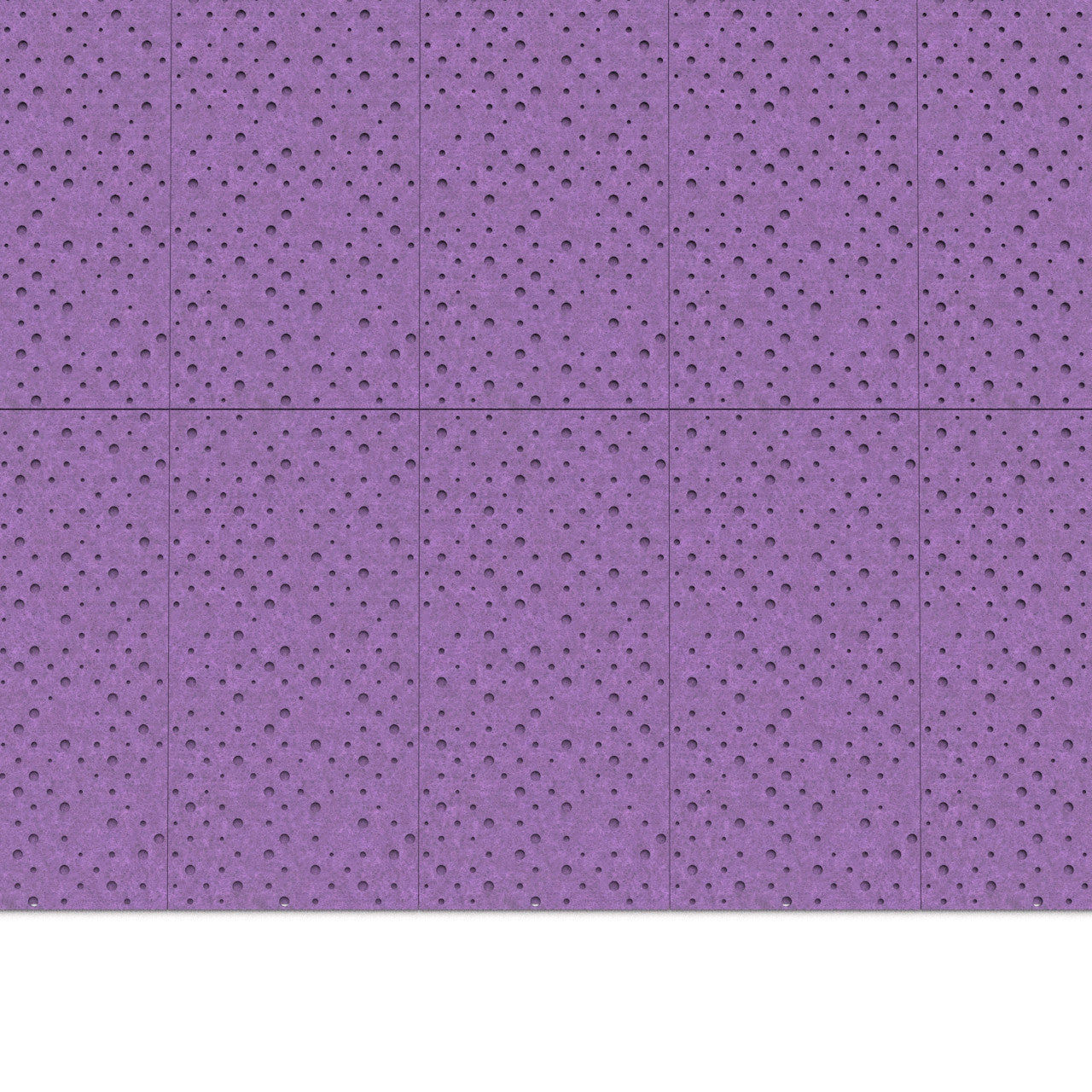 100% Recycled PET Felt ''Points'' Acoustic Panel Grape | Plastock