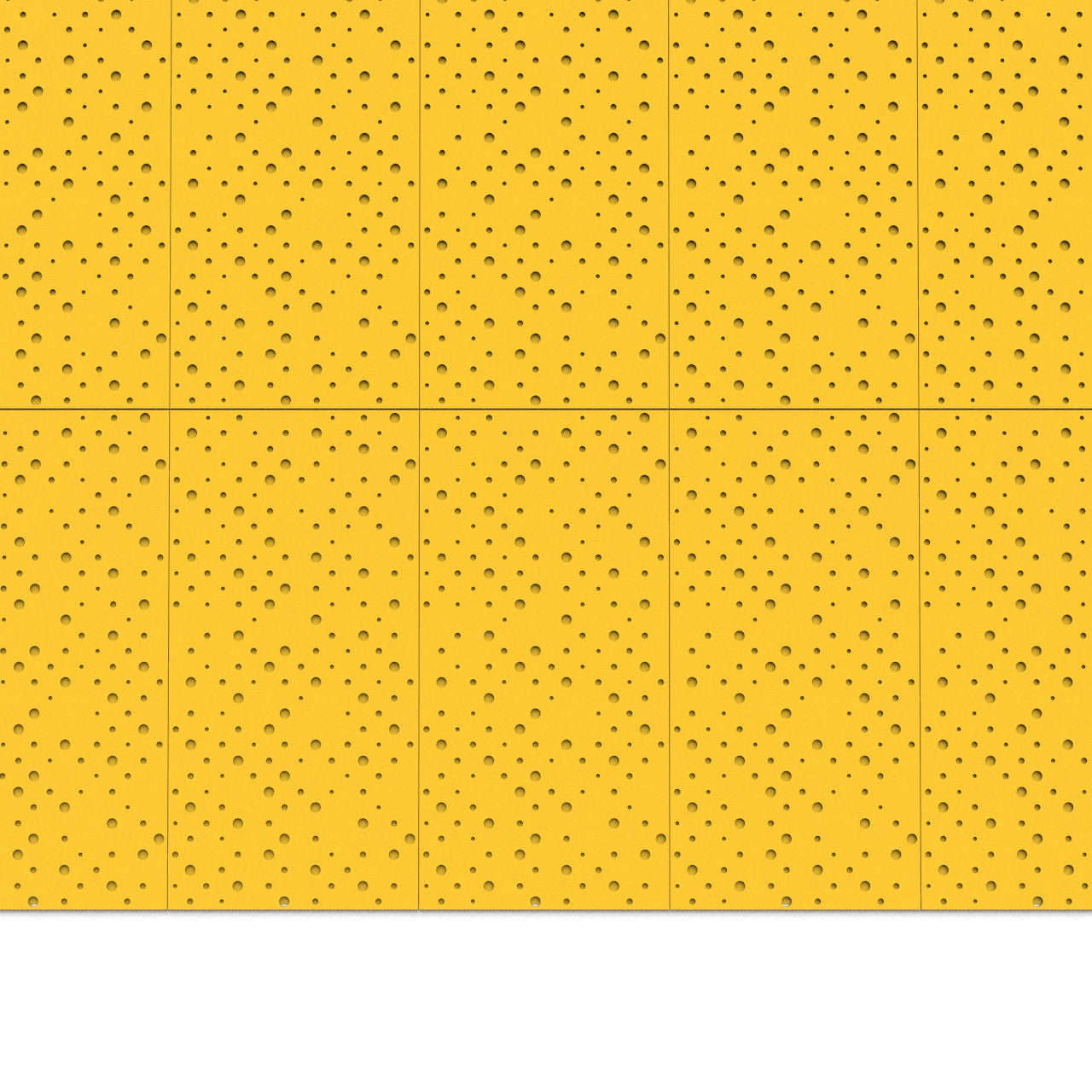 100% Recycled PET Felt ''Points'' Acoustic Panel Honey | Plastock