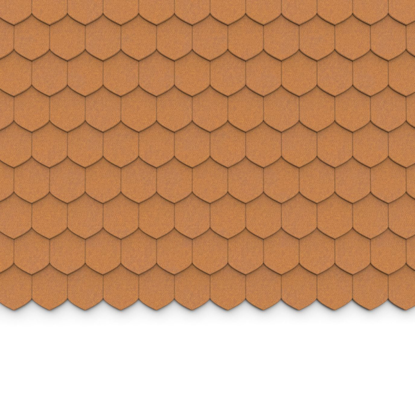 100% Recycled PET Felt ''Tip'' Acoustic Wall Shingle Honey | Plastock