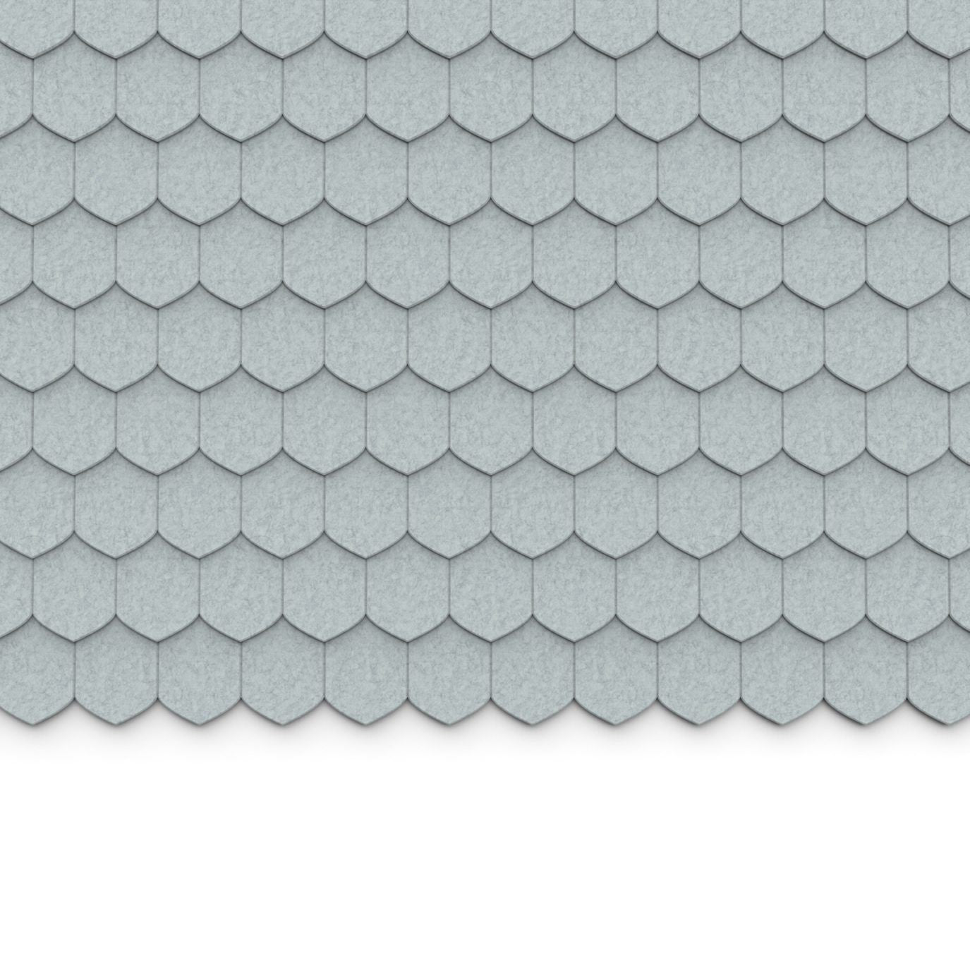 100% Recycled PET Felt ''Tip'' Acoustic Wall Shingle Marble | Plastock