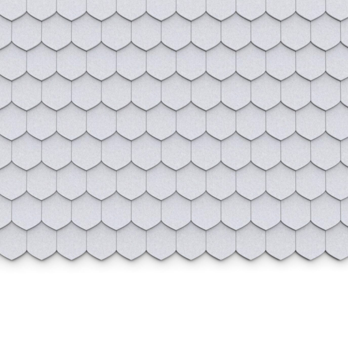 100% Recycled PET Felt ''Tip'' Acoustic Wall Shingle Smoke | Plastock
