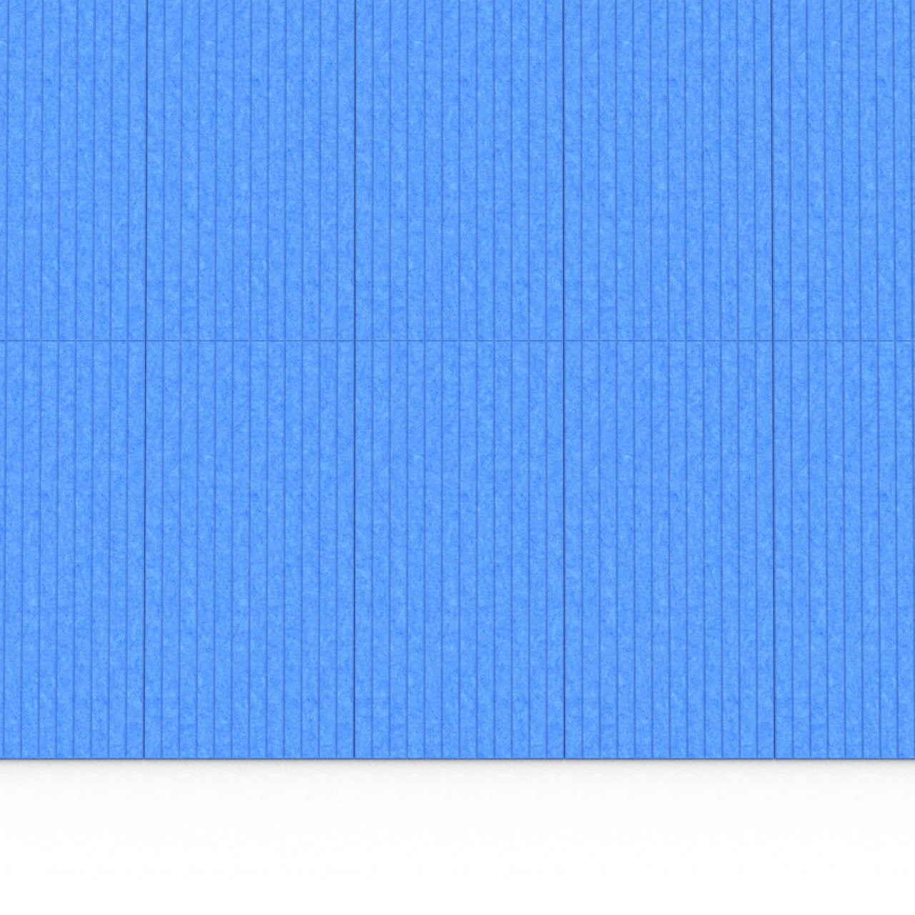 100% Recycled PET Felt ''Slats'' Acoustic Panel Blue | Plastock