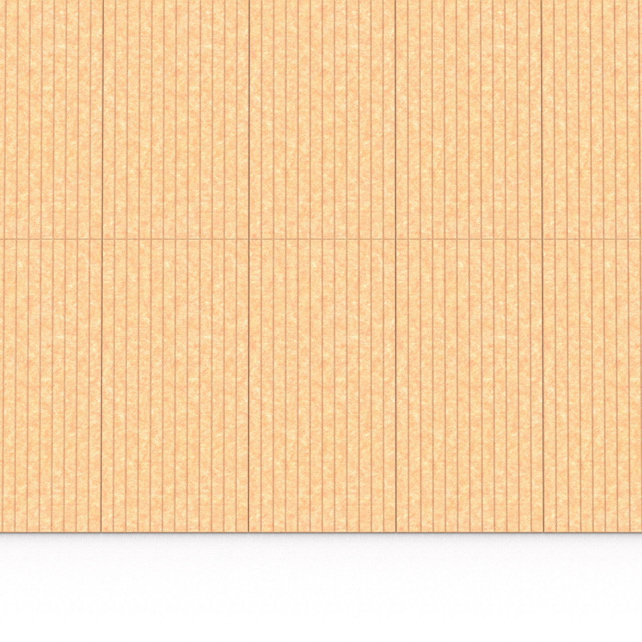 100% Recycled PET Felt ''Slats'' Acoustic Panel Camel | Plastock