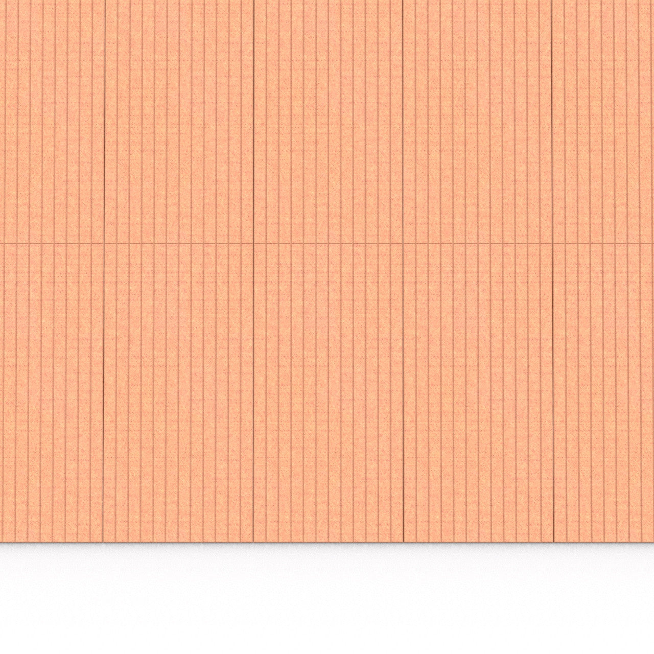 100% Recycled PET Felt ''Slats'' Acoustic Panel Cinnamon | Plastock