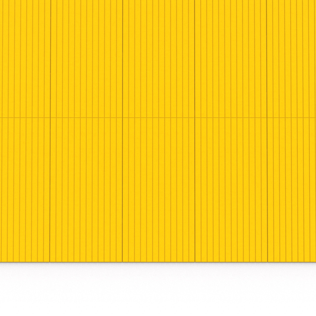 100% Recycled PET Felt ''Slats'' Acoustic Panel Yellow | Plastock