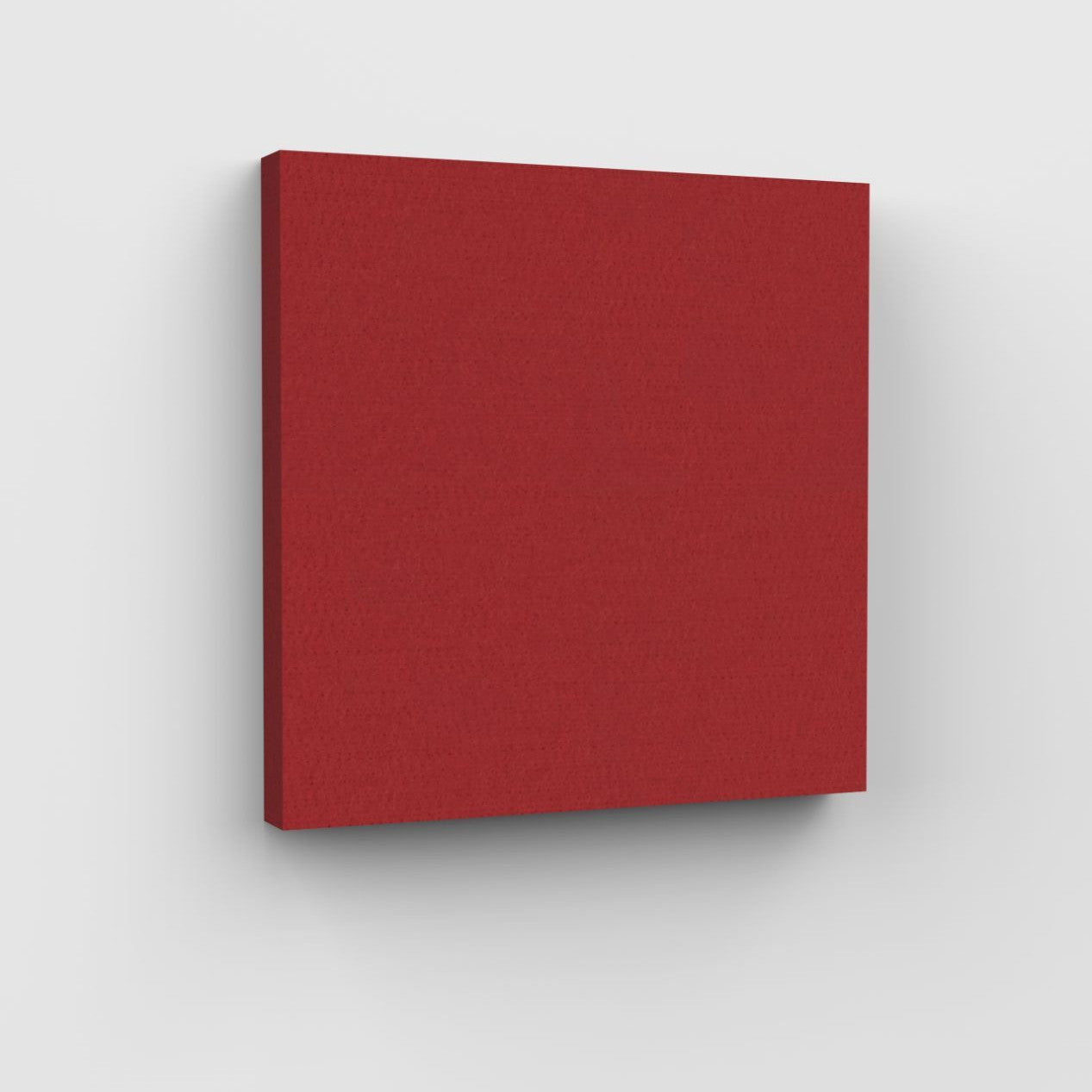 100% Recycled PET Felt Acoustic Square 60mm Red | Plastock