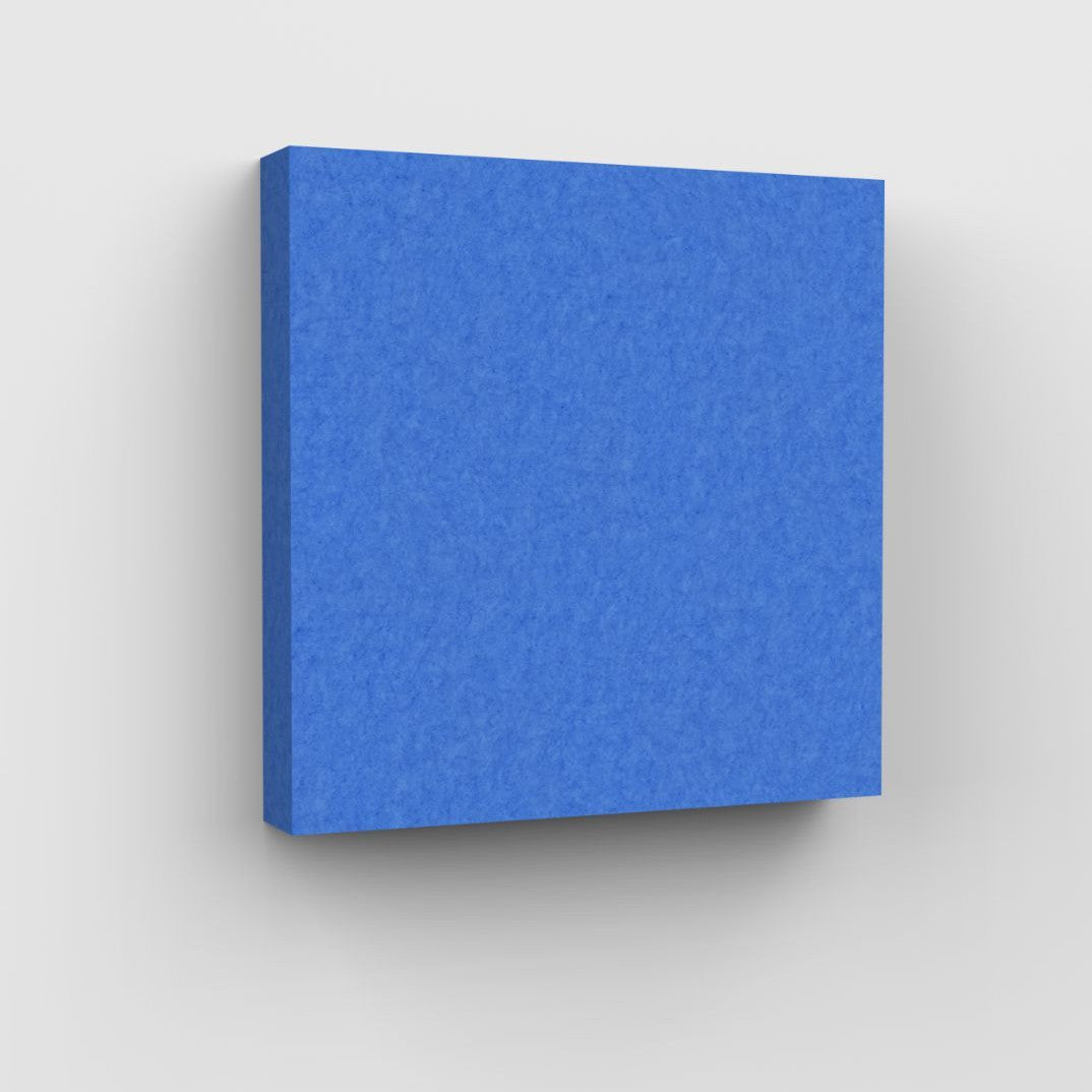 100% Recycled PET Felt Acoustic Square 90mm Blue | Plastock