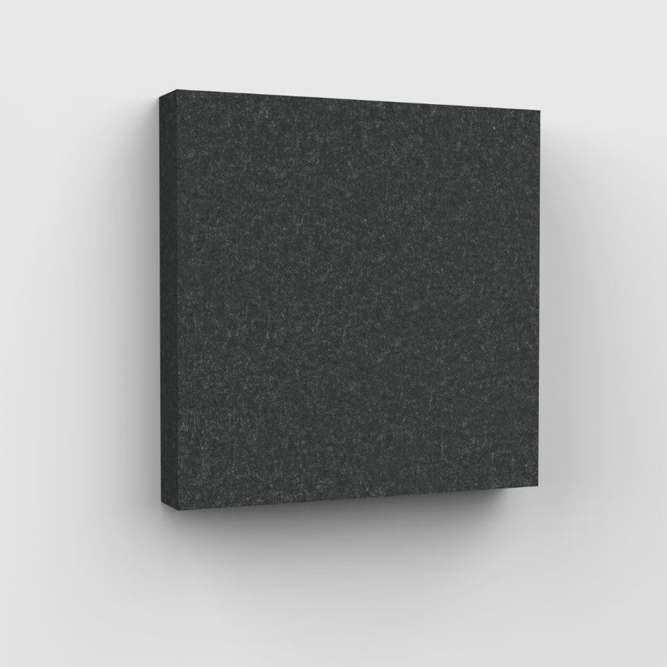 100% Recycled PET Felt Acoustic Square 90mm Dark Grey | Plastock