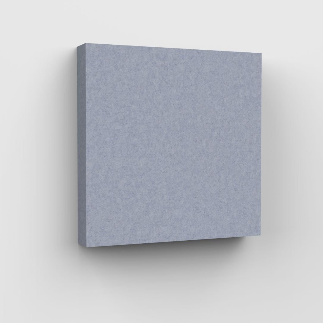 100% Recycled PET Felt Acoustic Square 90mm Frost | Plastock