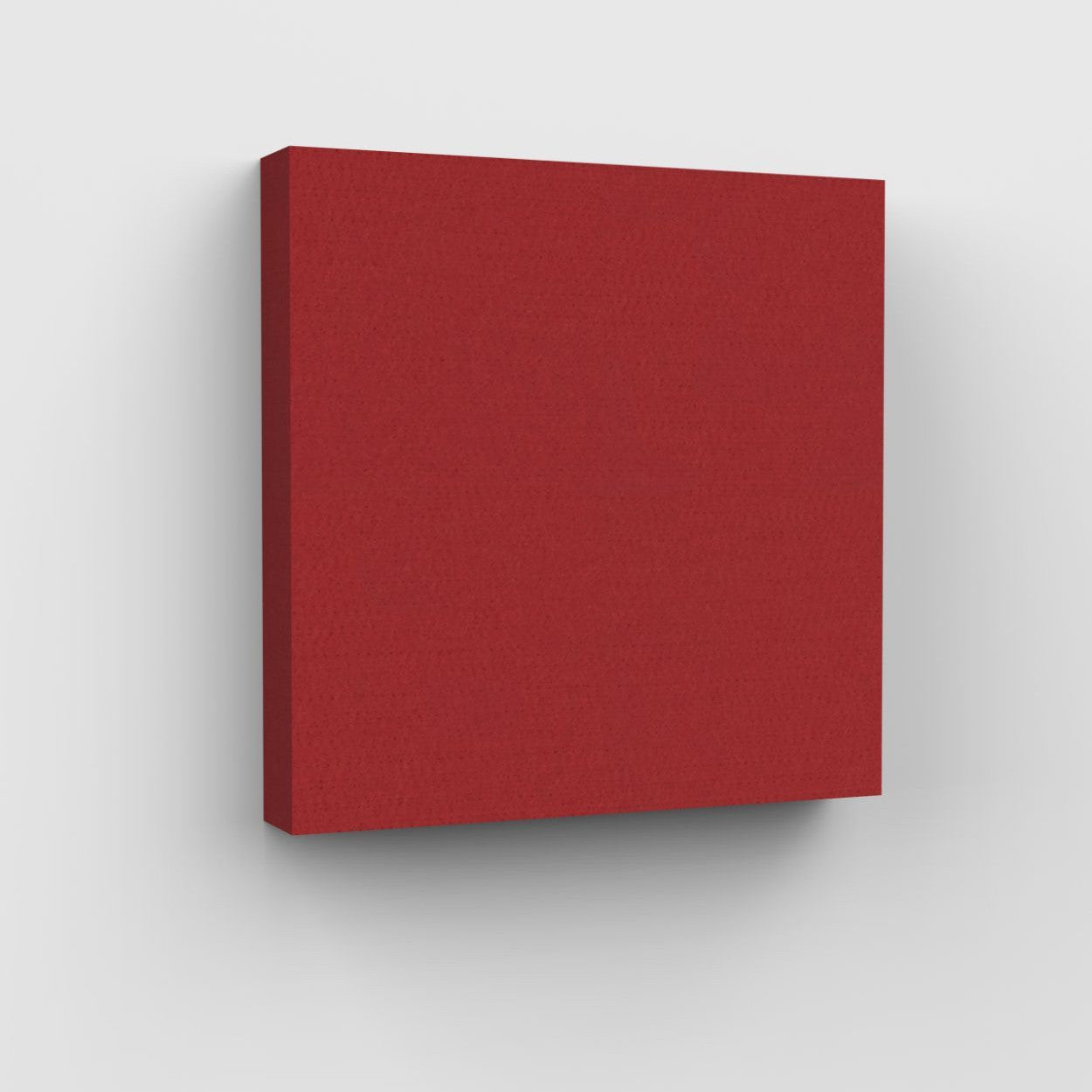 100% Recycled PET Felt Acoustic Square 90mm Red | Plastock