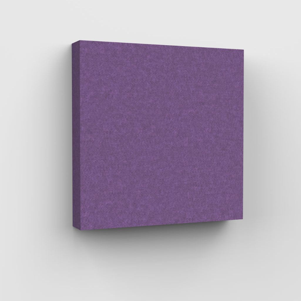 100% Recycled PET Felt Acoustic Square 90mm Violet | Plastock