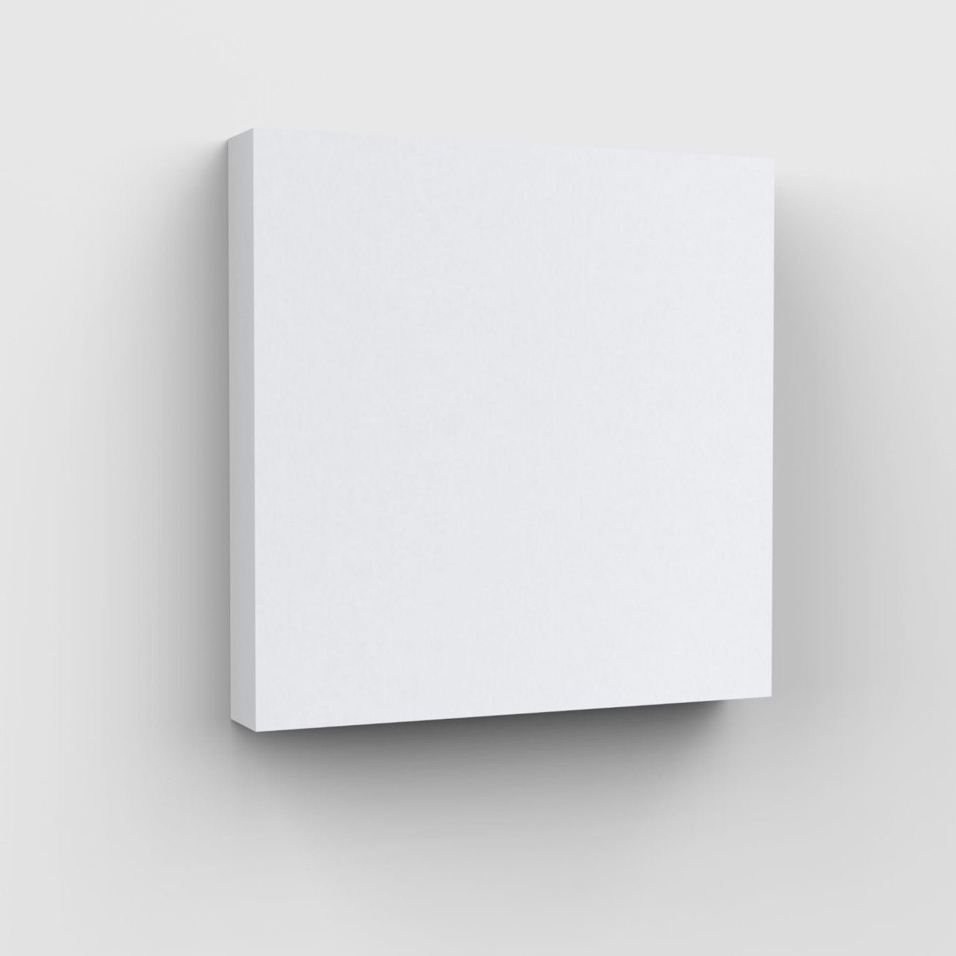 100% Recycled PET Felt Acoustic Square 90mm White | Plastock