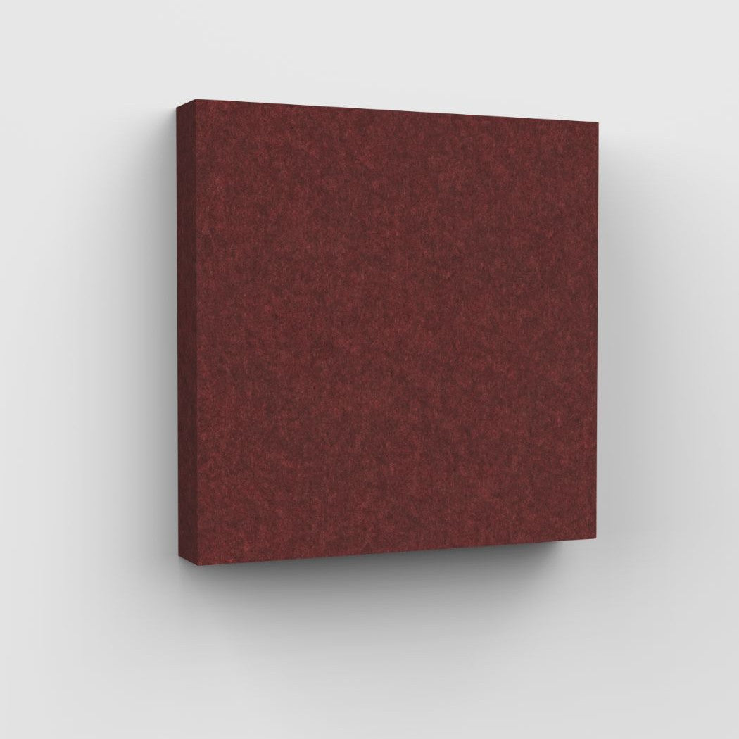 100% Recycled PET Felt Acoustic Square 90mm Wine | Plastock