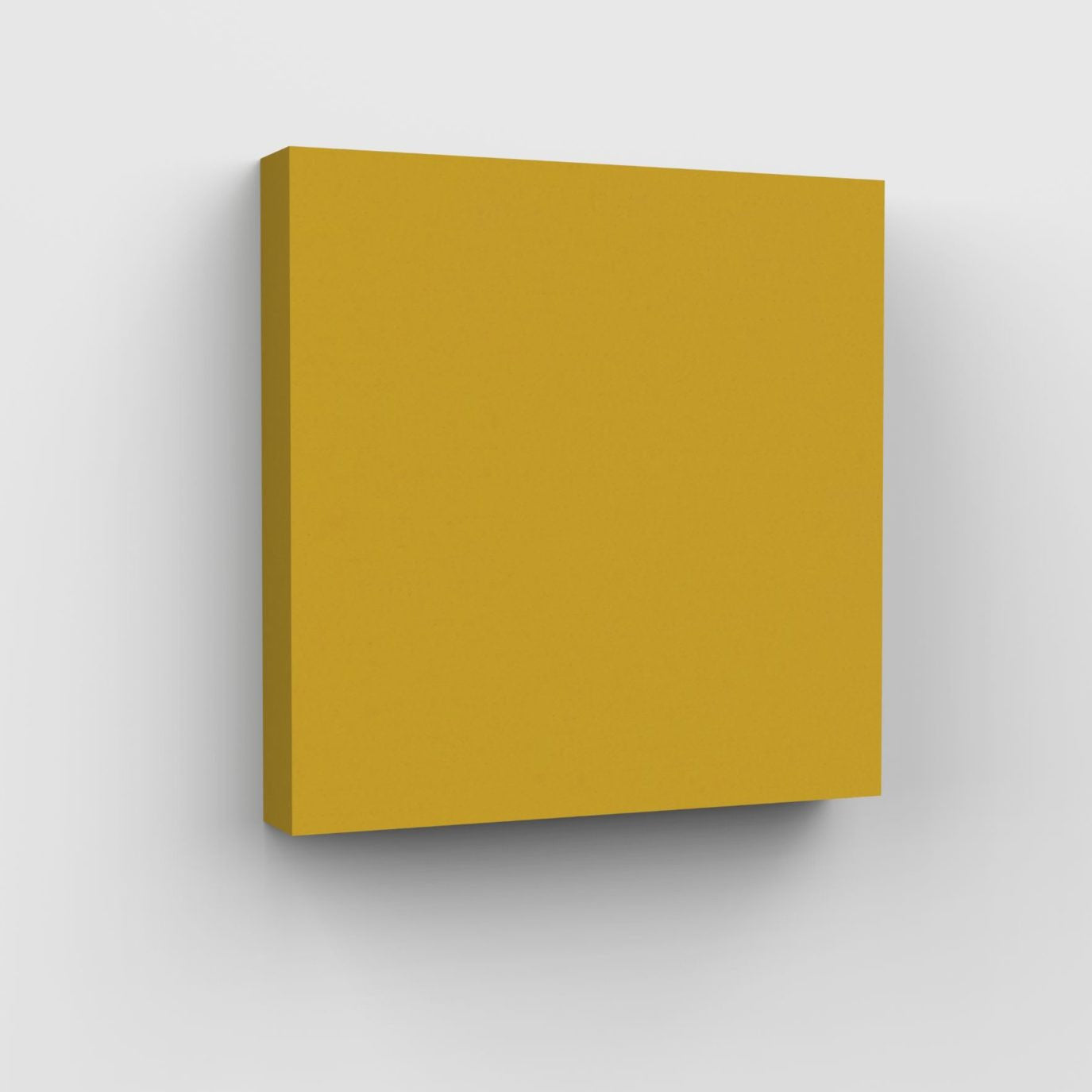 100% Recycled PET Felt Acoustic Square 90mm Yellow | Plastock