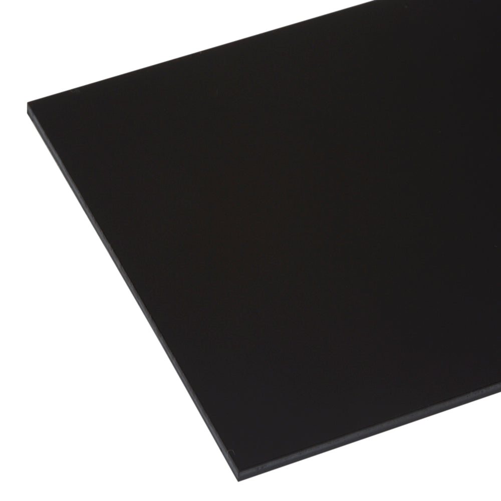 ABS Acrylic Capped Gloss Black Sheet | Plastock