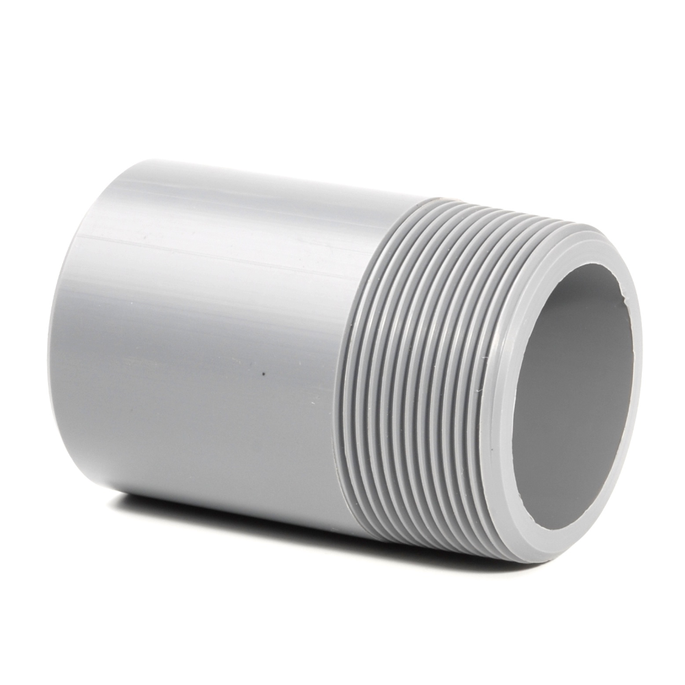 ABS Barrel Nipple Plain-BSP Male Thread Adaptor Inch Fitting | Plastock