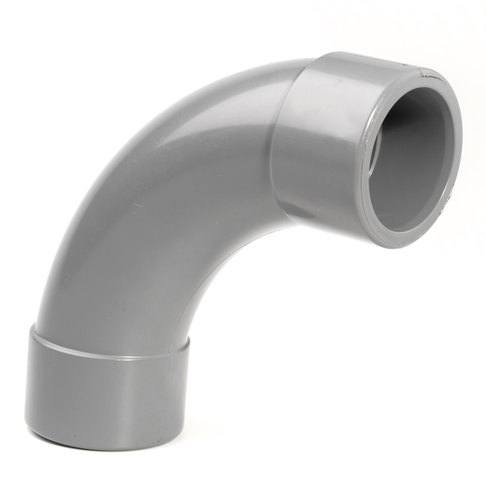 ABS Short Radius Bend 90° Plain Inch Fitting | Plastock