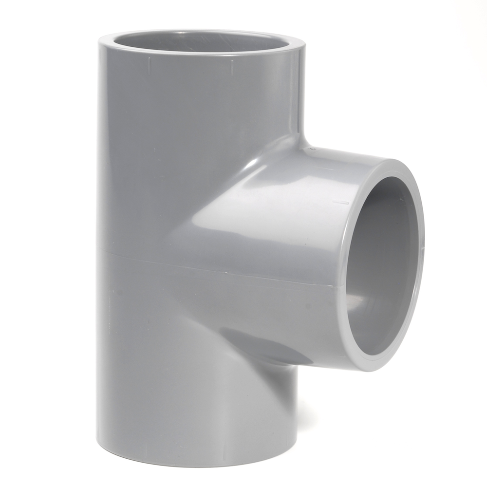 ABS Tee 90° Plain Inch Fitting | Plastock