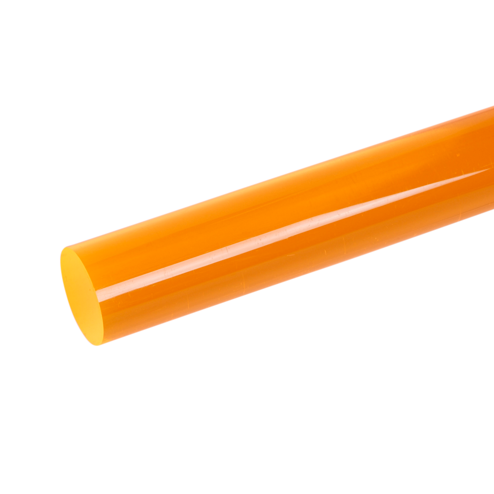 Acrylic Extruded Orange 2150 Rod | Plastock