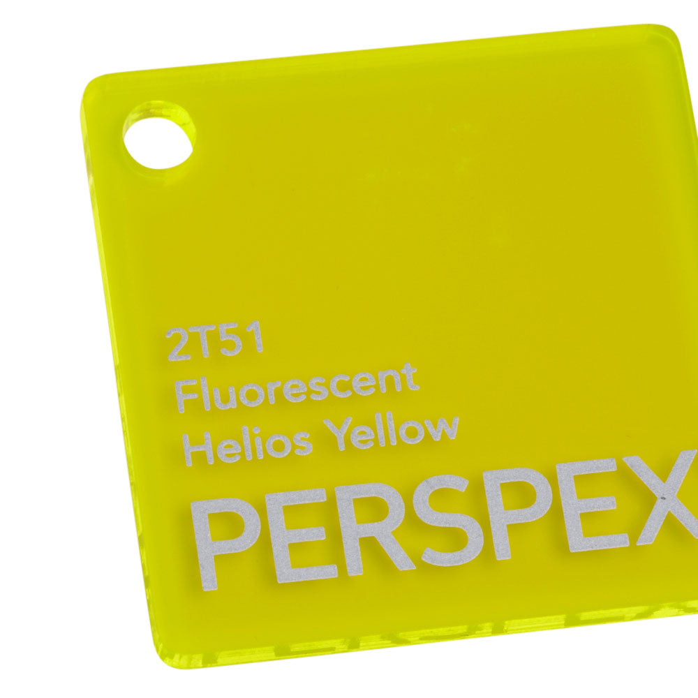 Perspex Fluorescent Helios Yellow 2T51 Sheet | Plastock