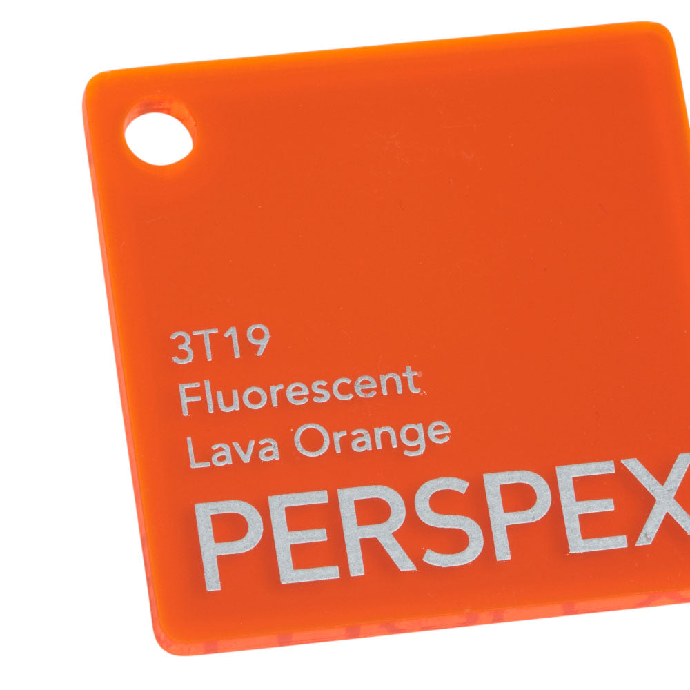 Perspex Fluorescent Lava Orange 3T19 Sheet | Plastock