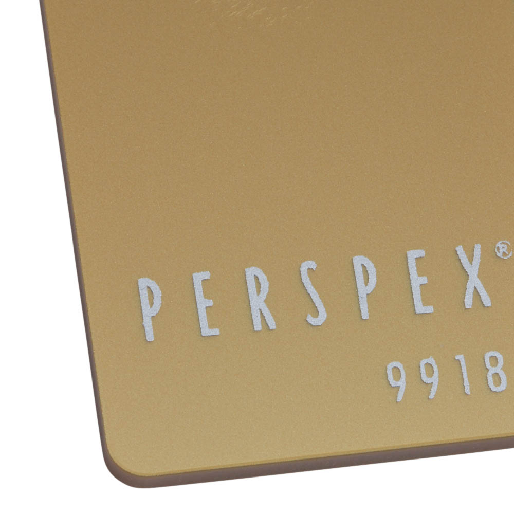 Perspex Gloss 9918 Medallion Gold Metallic Sheet | Plastock