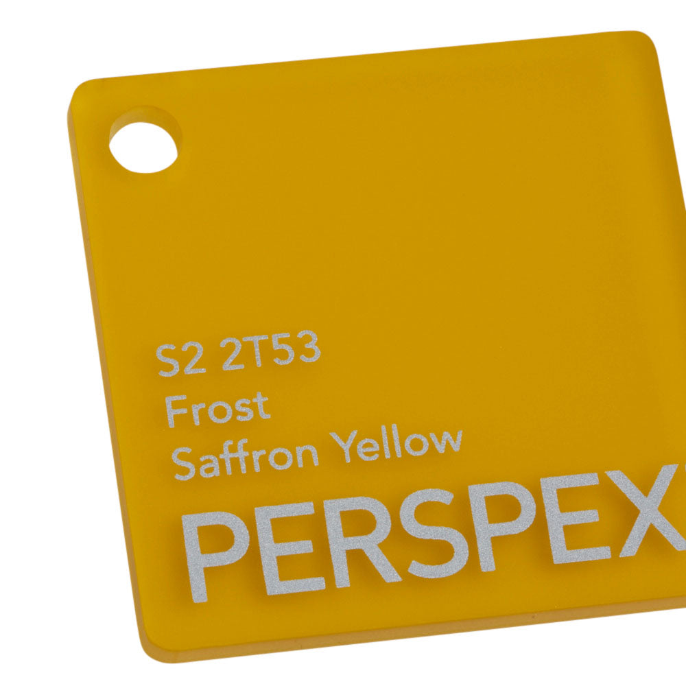 Perspex Frost Saffron Yellow S2 2T53 Sheet | Plastock