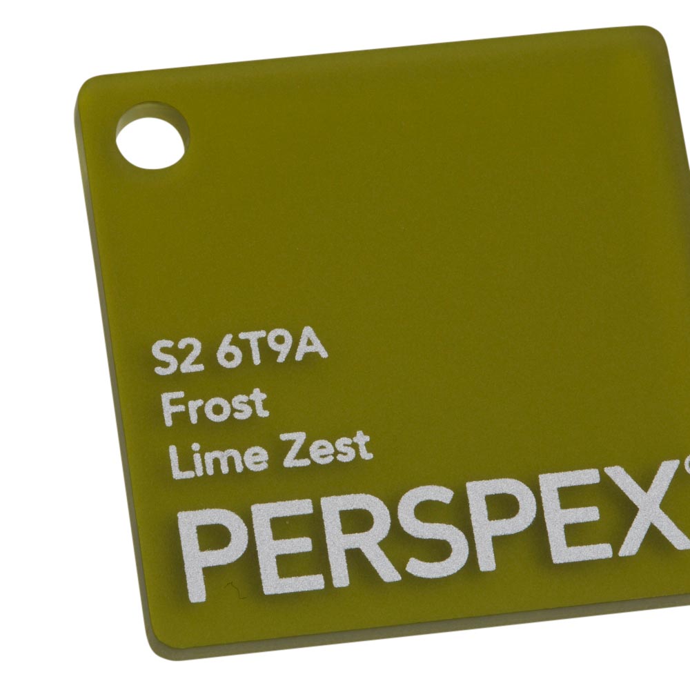 Perspex Frost Lime Zest S2 6T9A Sheet | Plastock