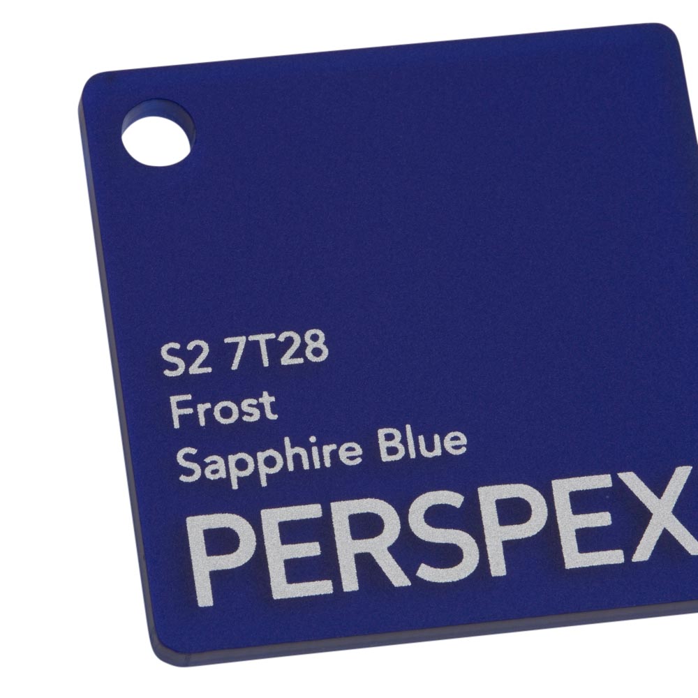 Perspex Frost Sapphire Blue S2 7T28 Sheet | Plastock