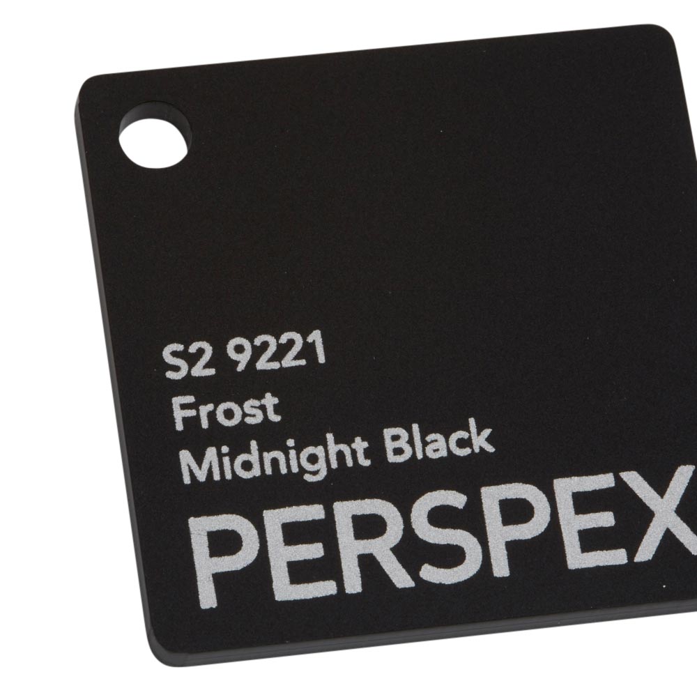 Perspex Frost Midnight Black S2 9221 Sheet | Plastock