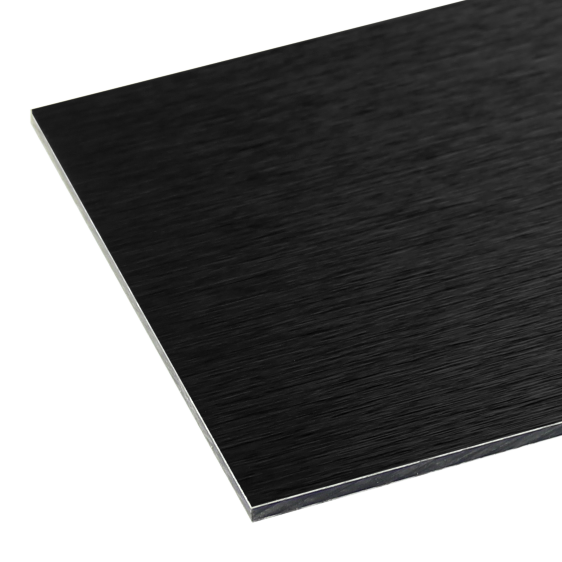 Alupanel Brushed Black Sheet | Plastock