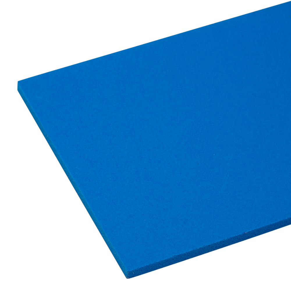 Ex-Cel Foam PVC Mid Blue Sheet | Plastock