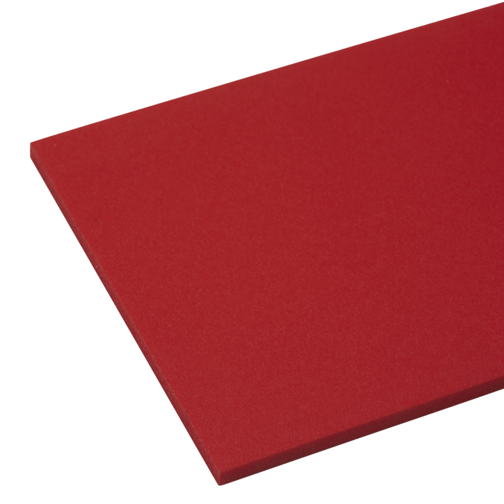 Ex-Cel Foam PVC Traffic Red Sheet | Plastock
