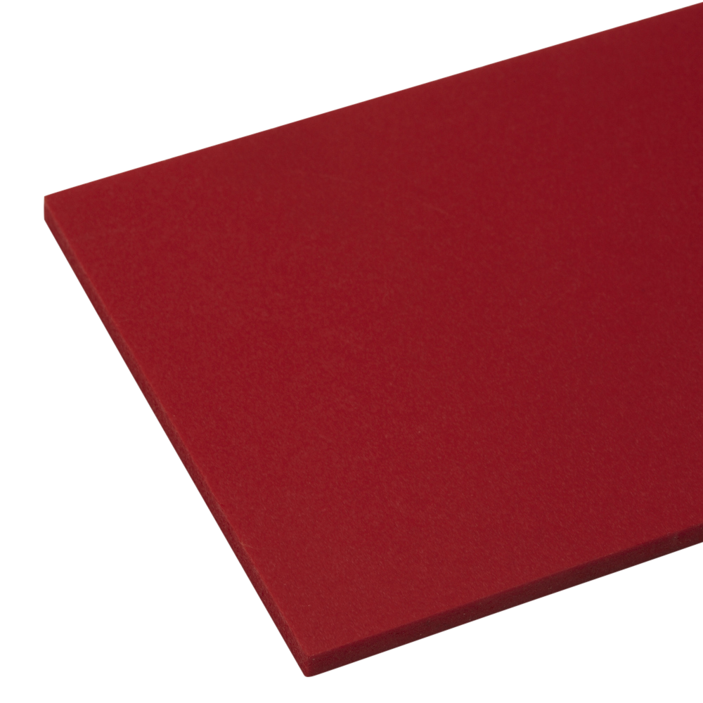 Ex-Cel Foam PVC Blood Red Sheet | Plastock