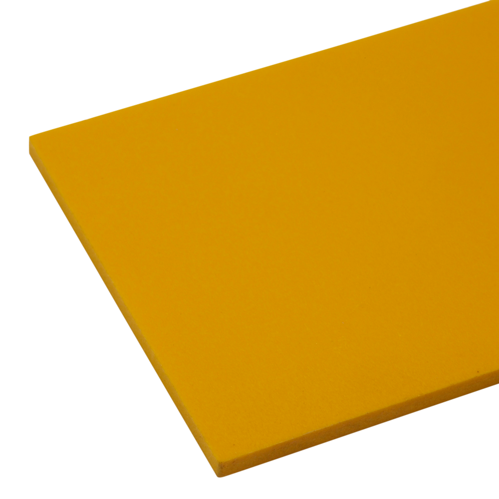 Ex-Cel Foam PVC Mid Yellow Sheet | Plastock
