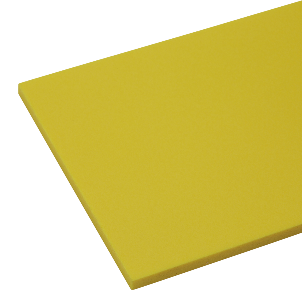 Ex-Cel Foam PVC Yellow Sheet | Plastock