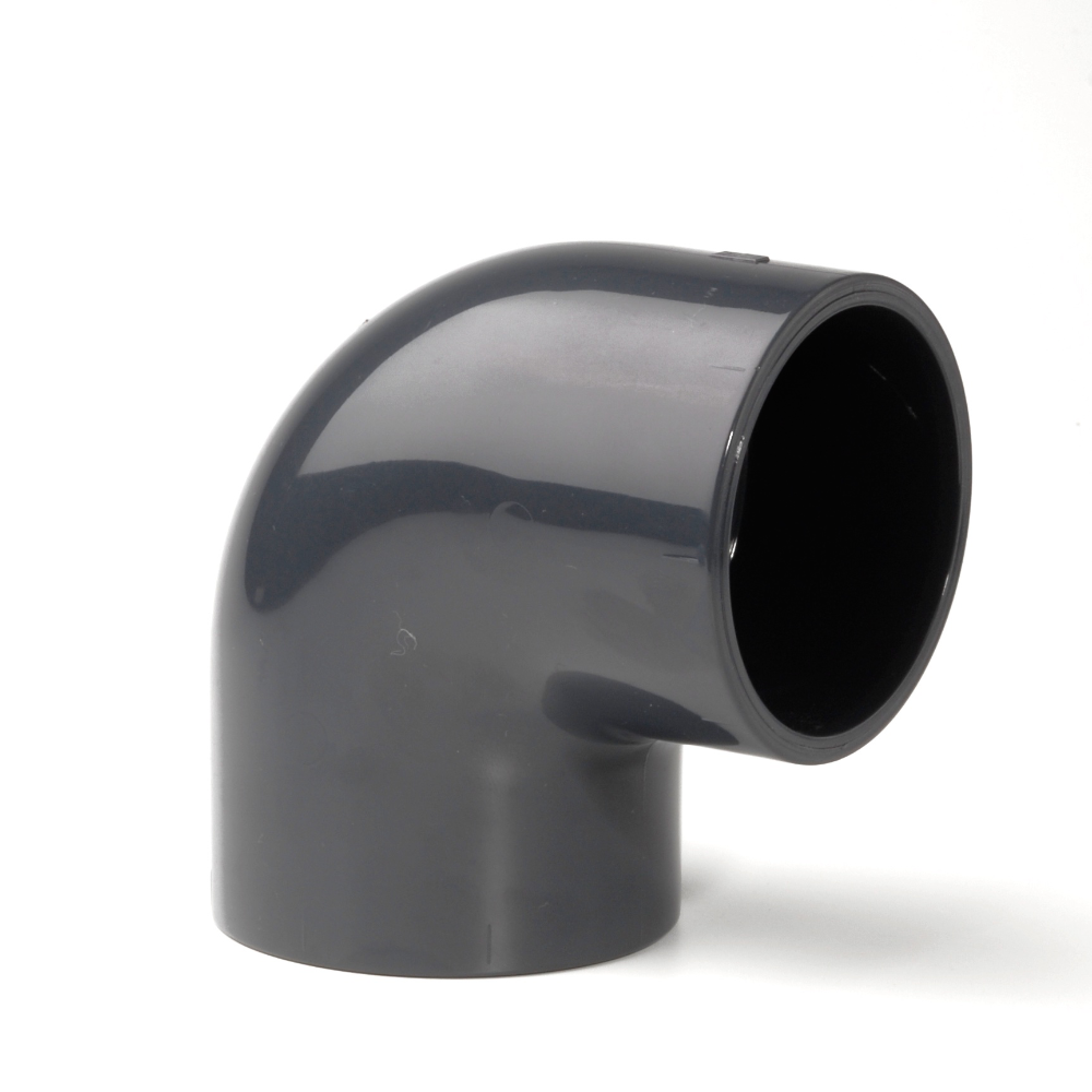 PVCu Elbow 90° Plain Inch Fitting | Plastock