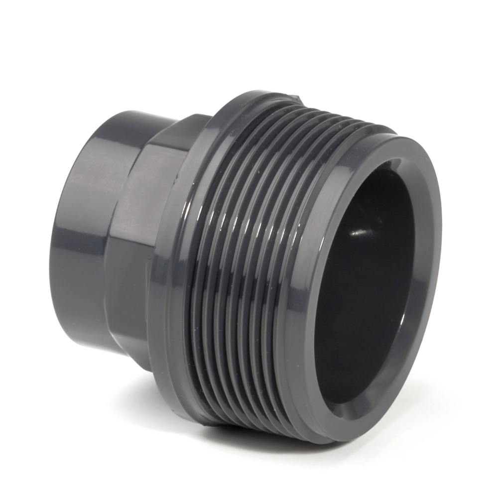 PVCu Reducing Piece BSP Male-Female Threaded Inch Fitting | Plastock