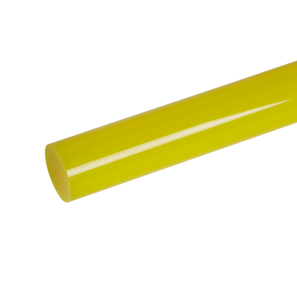 Acrylic Extruded Yellow 2037 Rod | Plastock