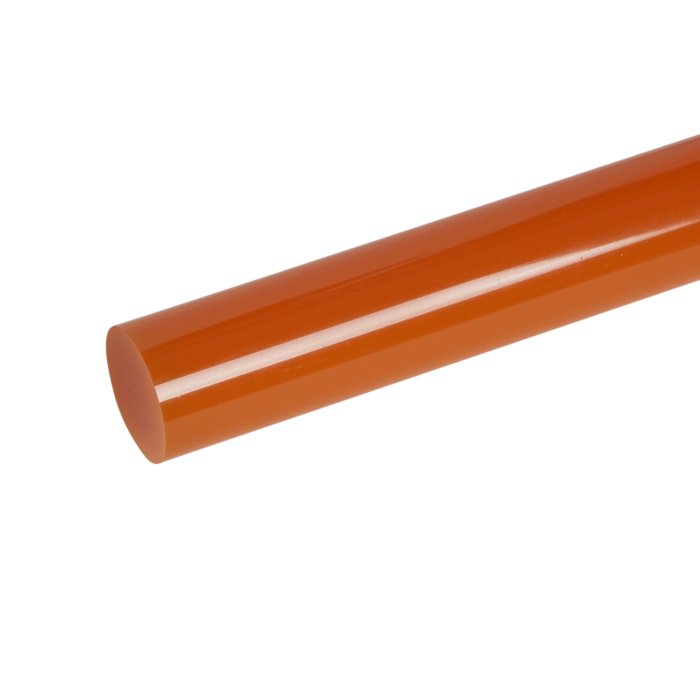 Acrylic Extruded Orange 2119 Rod | Plastock