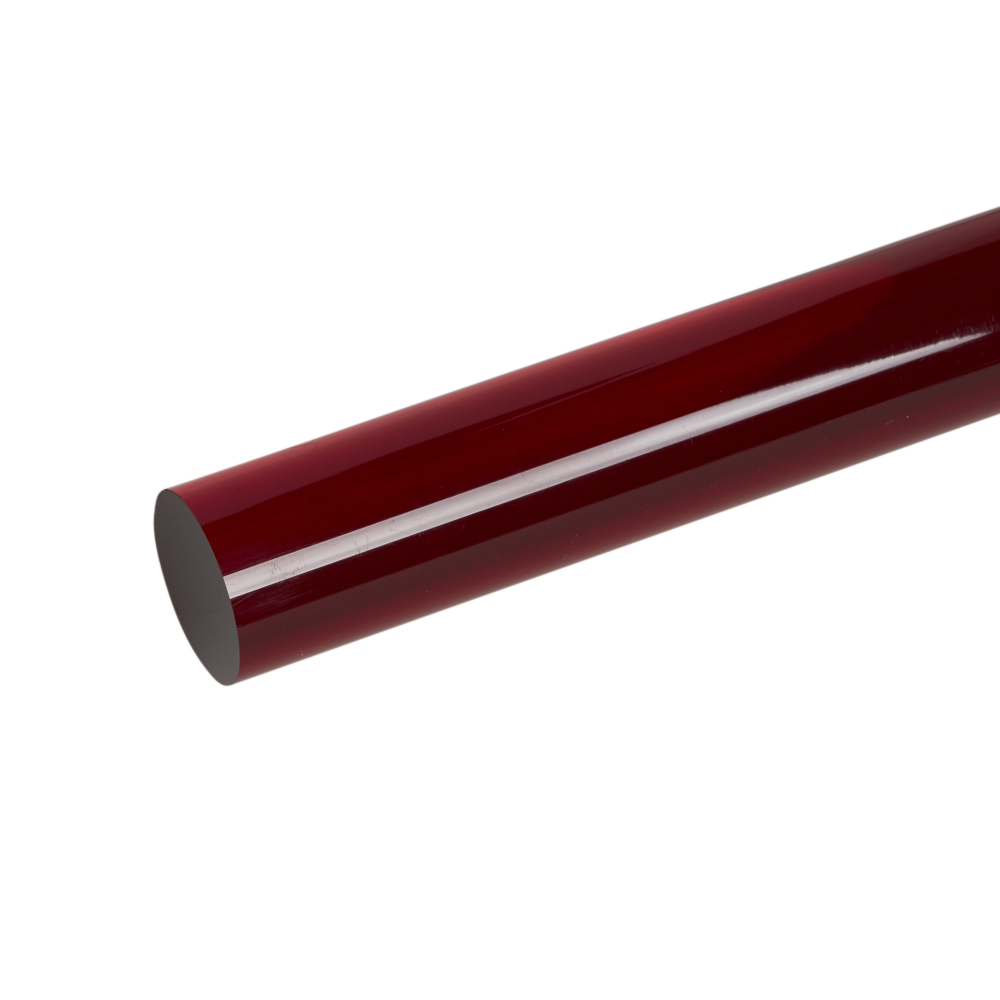 Acrylic Extruded Red 2423 Rod | Plastock