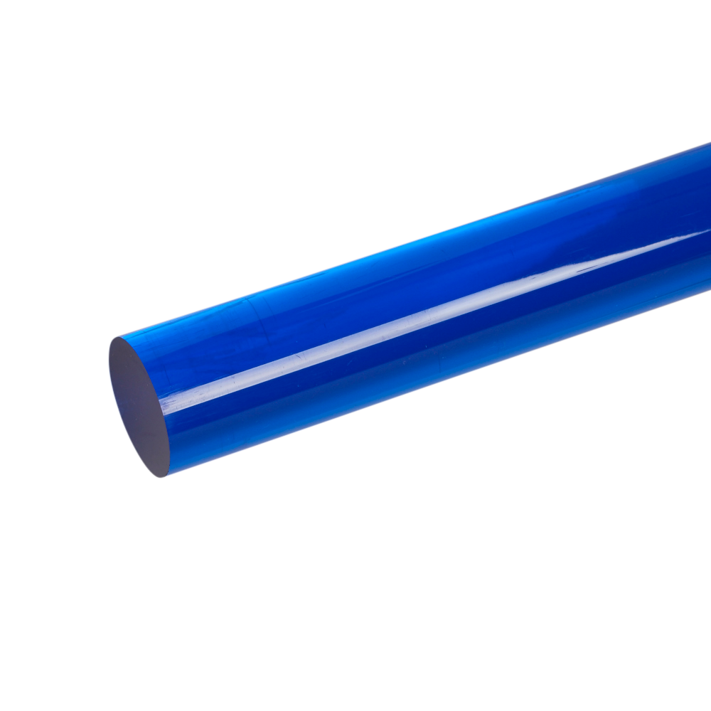 Acrylic Extruded Blue 2424 Rod | Plastock