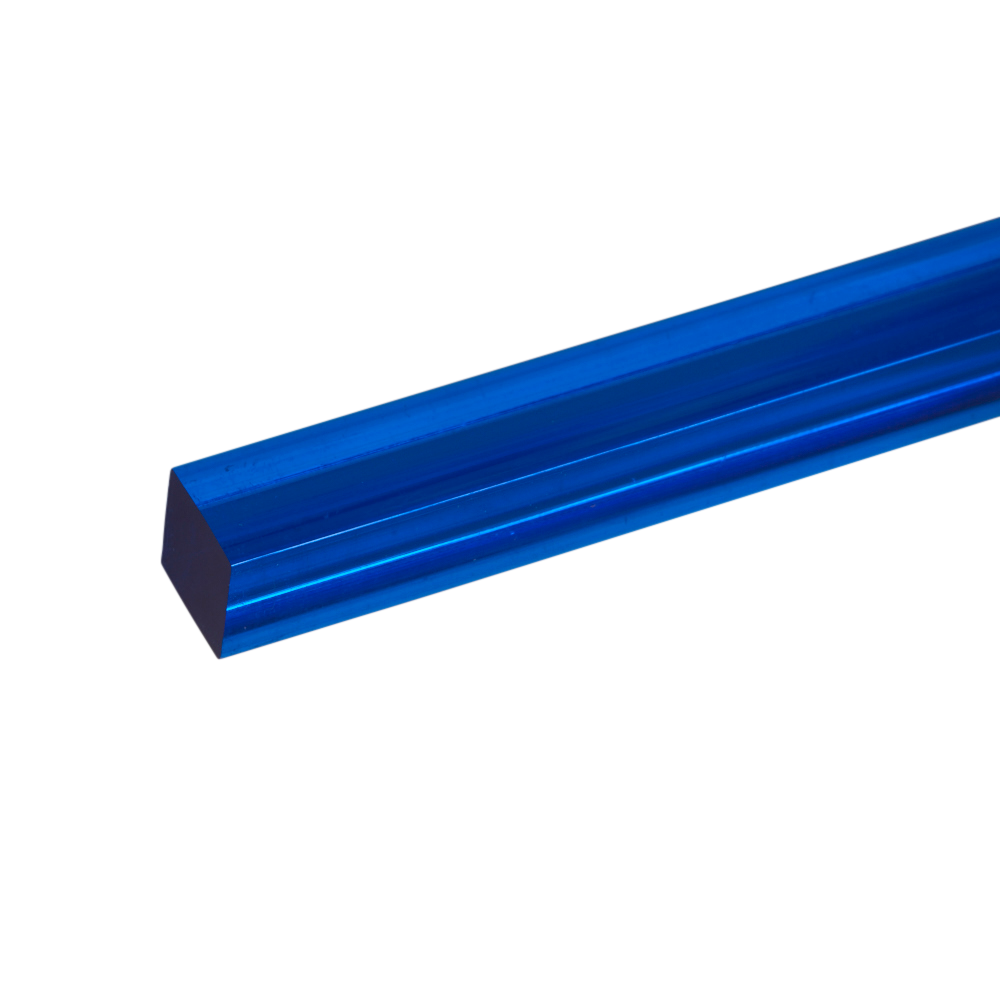 Acrylic Extruded Blue 2424 Square Bar | Plastock