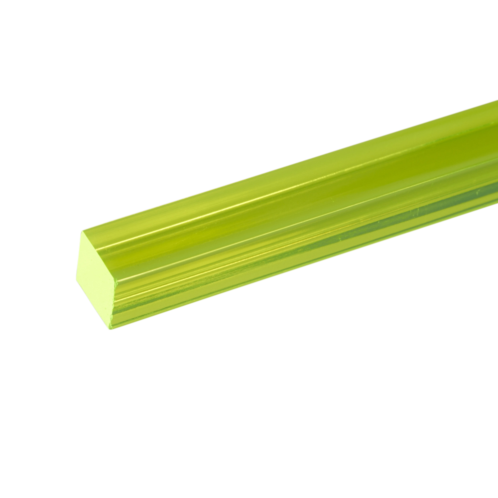 Acrylic Fluoro Green 5143 Square Bar | Plastock