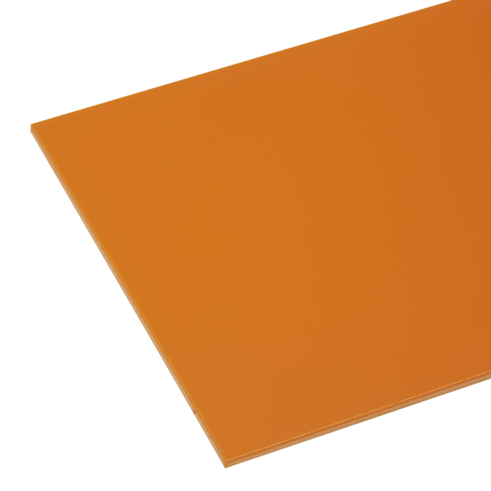 HIPS Gloss-Matt Orange Sheet | Plastock
