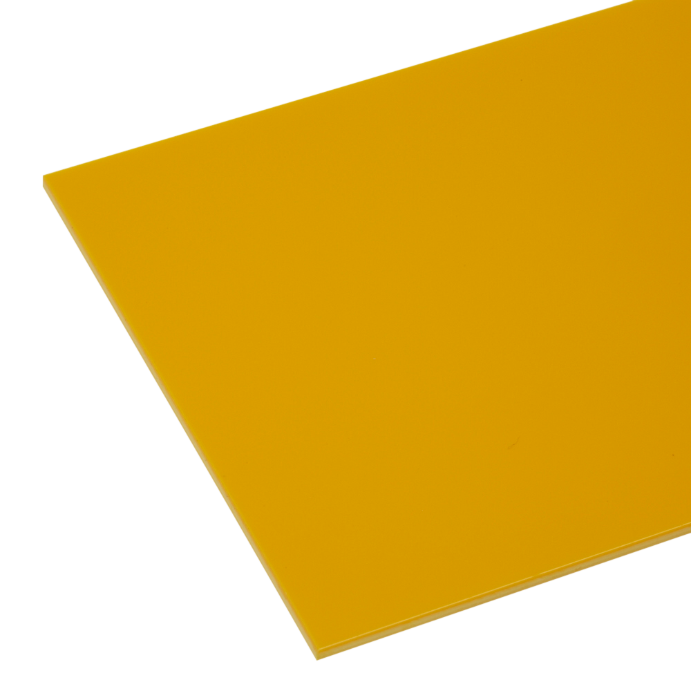 HIPS Gloss-Matt Yellow Sheet | Plastock