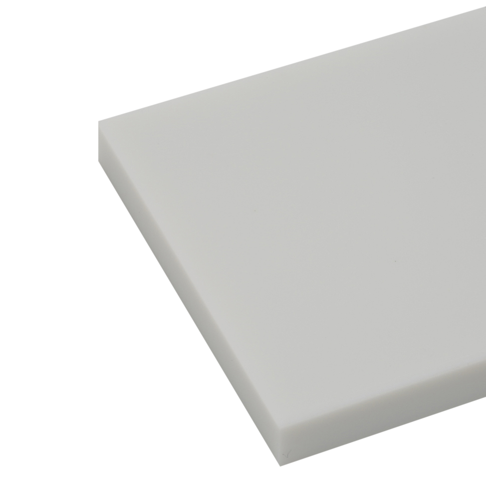 PTFE Extruded Virgin Etched One Side White Sheet | Plastock