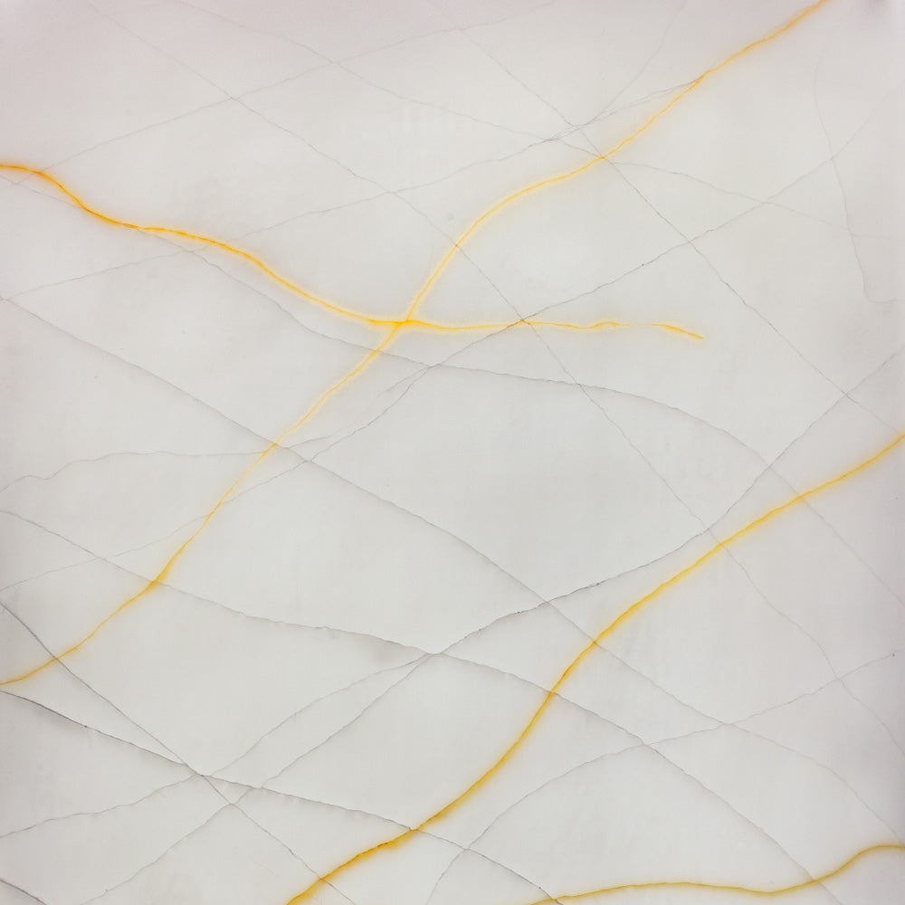 Faux Translucent Stone Cracked Onyx White With Orange Vein | Plastock