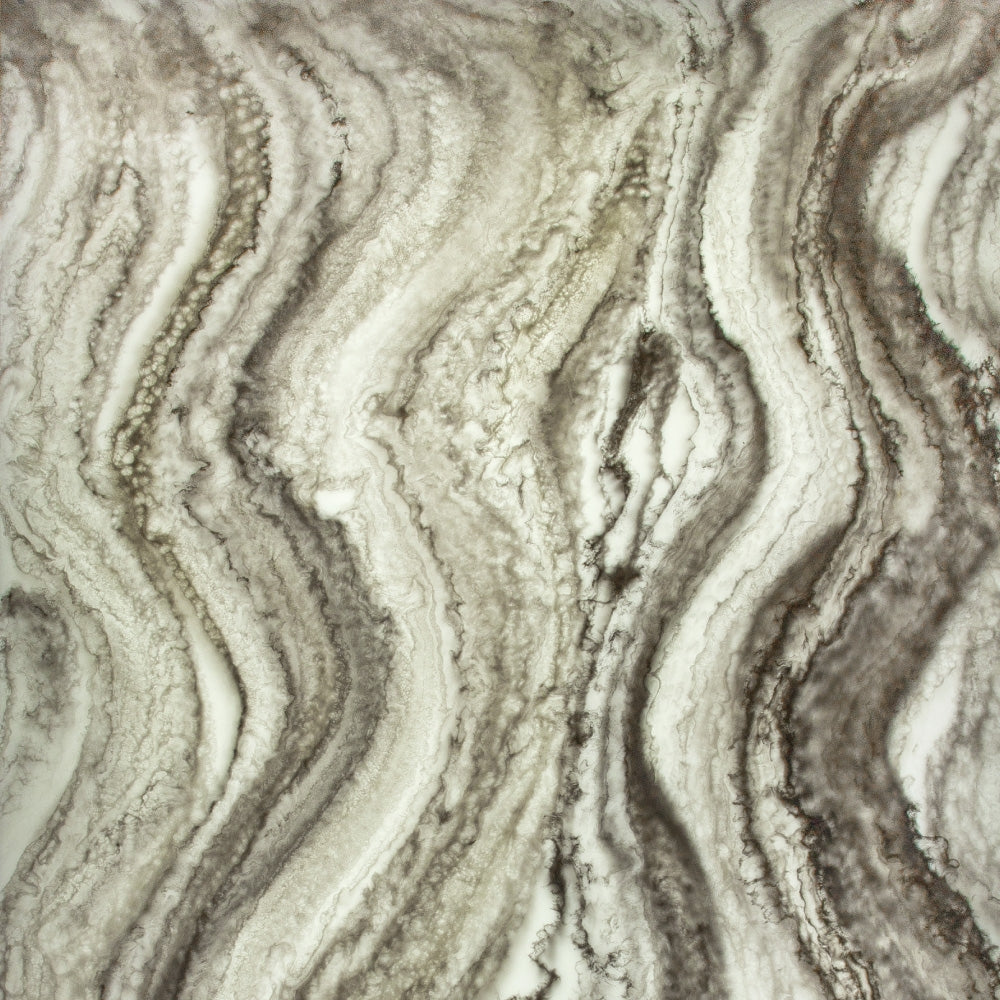 Faux Translucent Stone Waves White And Grey | Plastock